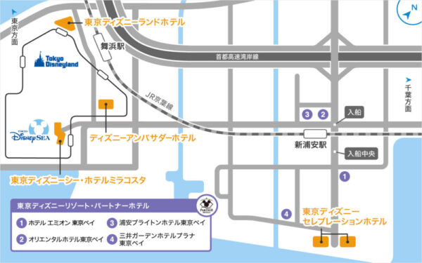 新浦安ホテル地図-公式