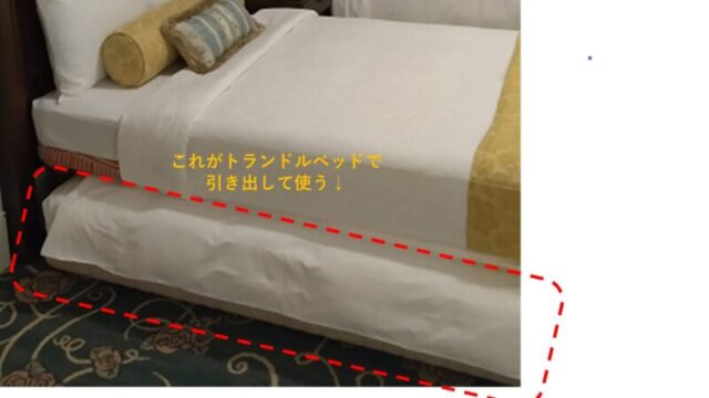 引き出して使用できるベッドがトランドルベッドです。